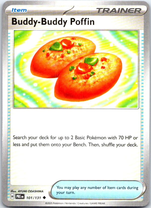 Buddy-Buddy Poffin - 101/131 - - PRISMATIC EVOLUTIONS - Pokemon - | AC24-34