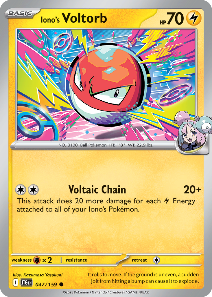 Iono's Voltorb - 047/159 - - JOURNEY TOGETHER - Pokemon - Common | AA09-80