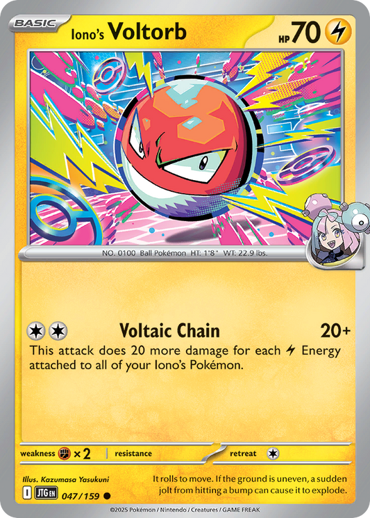 Iono's Voltorb - 047/159 - - JOURNEY TOGETHER - Pokemon - Common | AA09-80