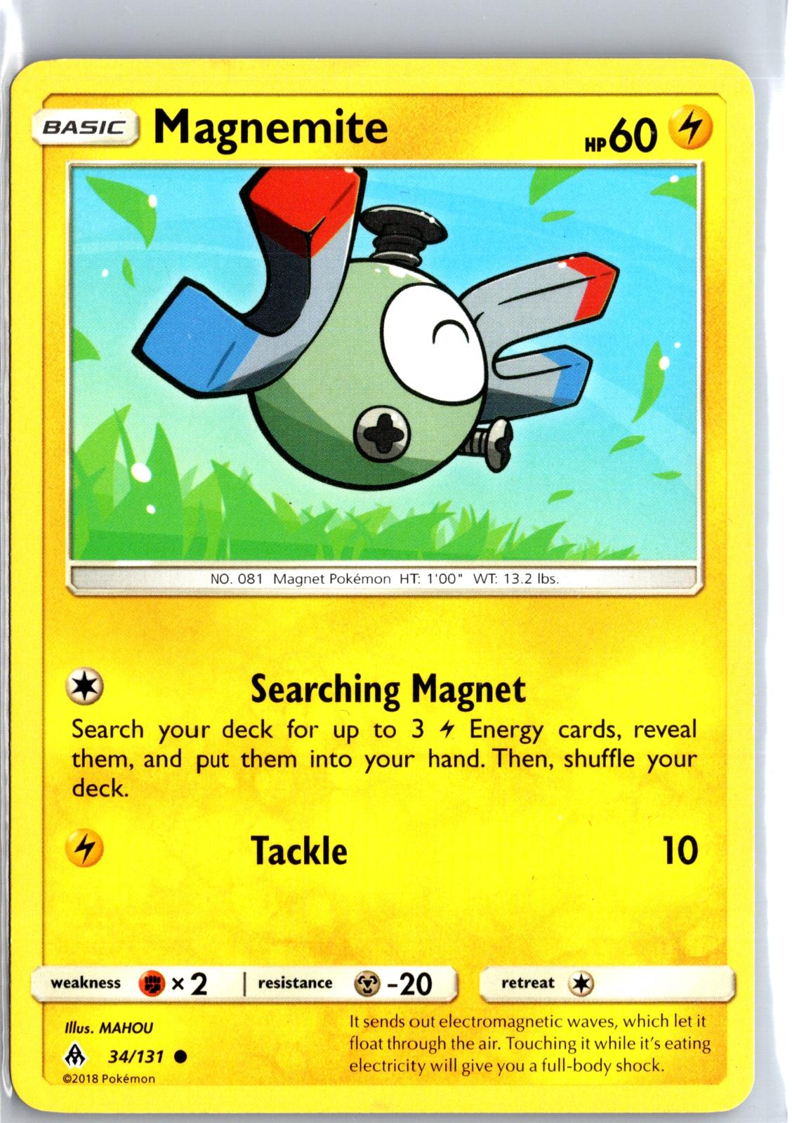 Magnemite - 34/131 - - FORBIDDEN LIGHT - Pokemon - Common | AA117-2