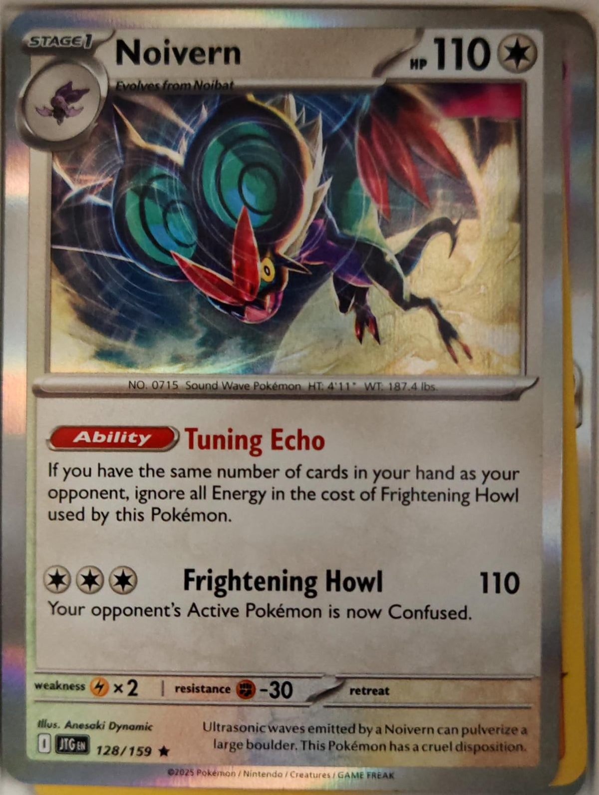 Noivern - 128/159 - Holo - JOURNEY TOGETHER - Pokemon - Rare | AA21-5