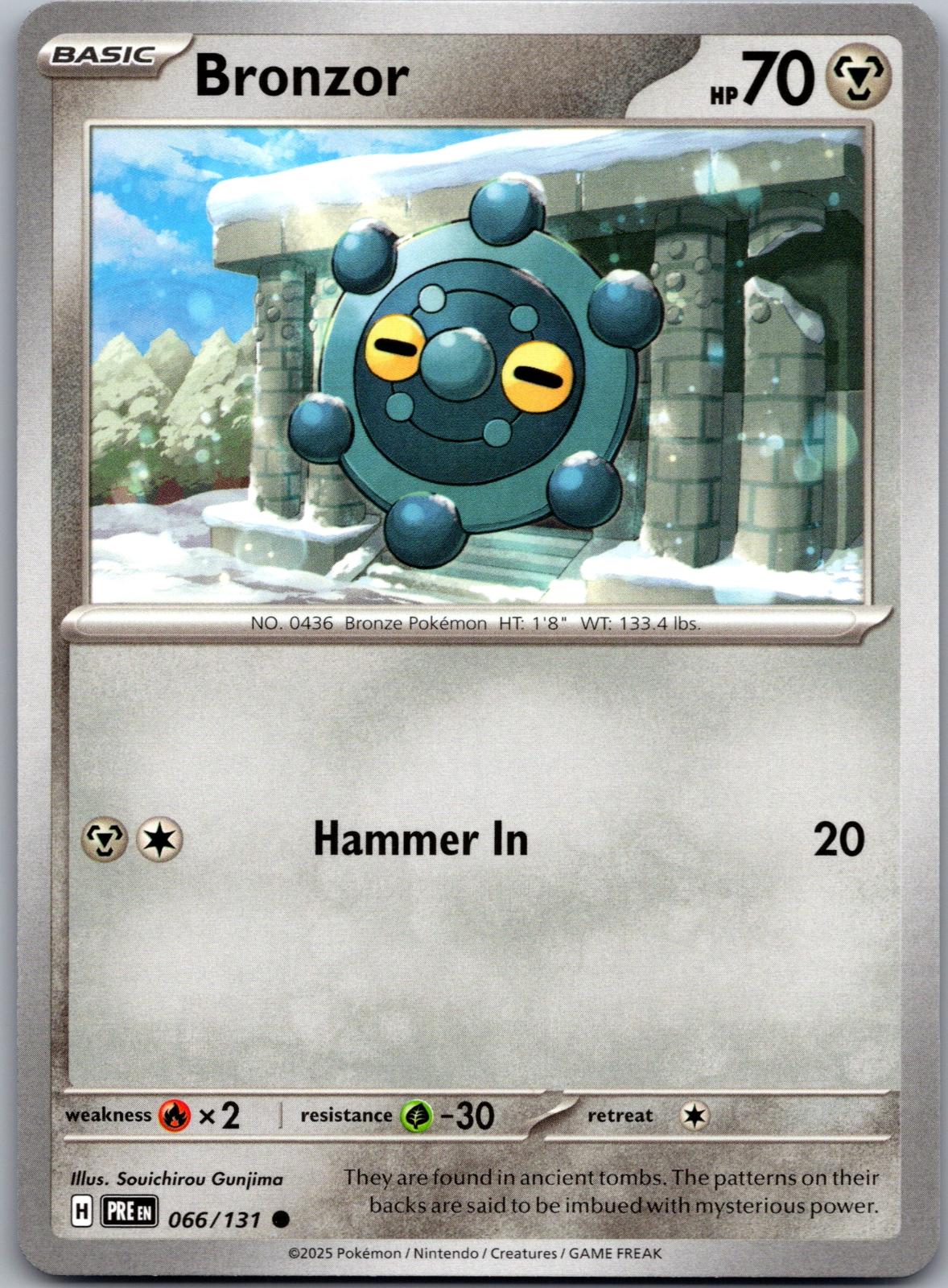 Bronzor - 066/131 - - PRISMATIC EVOLUTIONS - Pokemon - Common | AA83-48