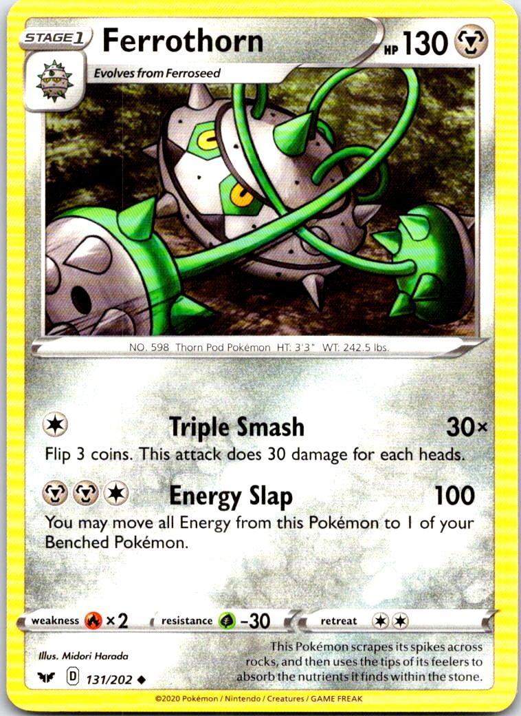 Ferrothorn - 131/202 - - SWORD & SHIELD - Pokemon - Uncommon | AB72-44