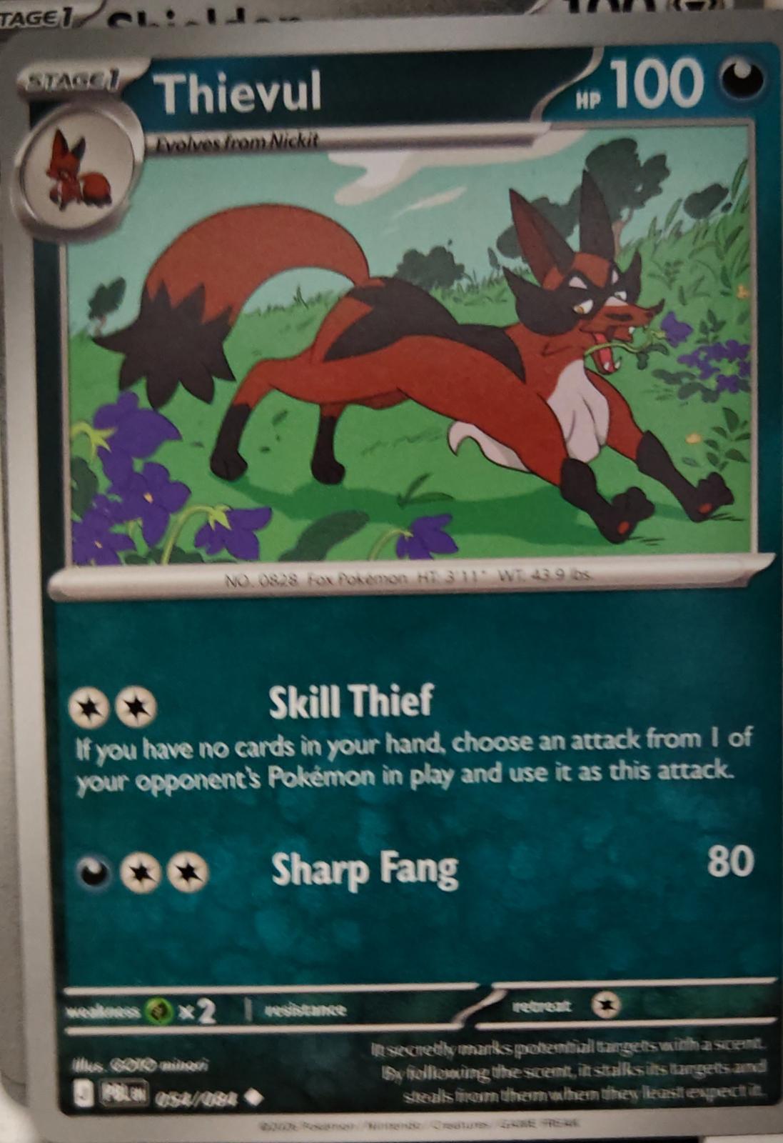 Thievul - 054/084 - - PITCH BLACK - Pokemon - Uncommon | AA16-4