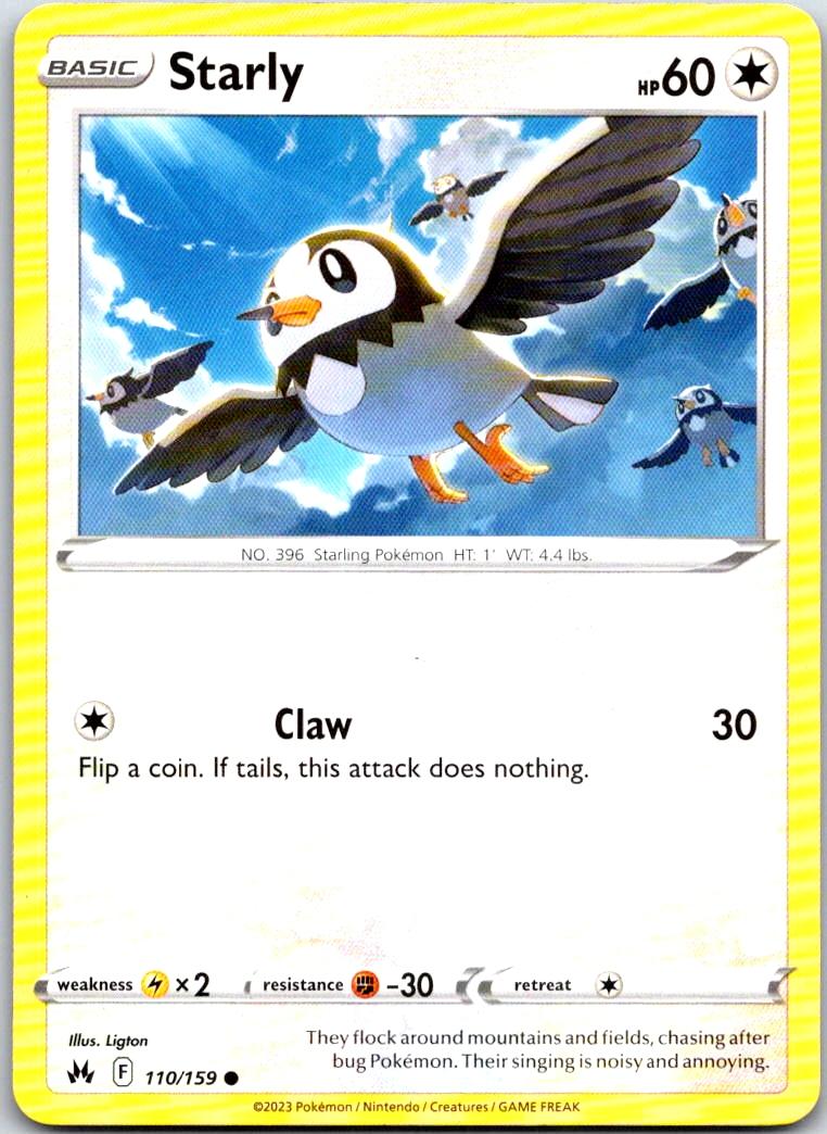 Starly - 110/159 - - CROWN ZENITH - Pokemon - Common | AB10-47