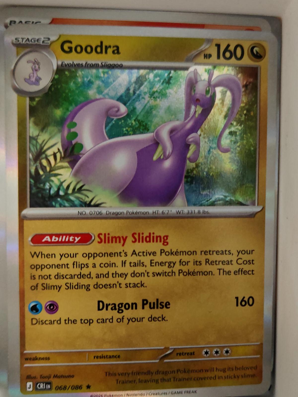 Goodra - 068/086 - Holo - CHAOS RISING - Pokemon - Rare | AA24-8