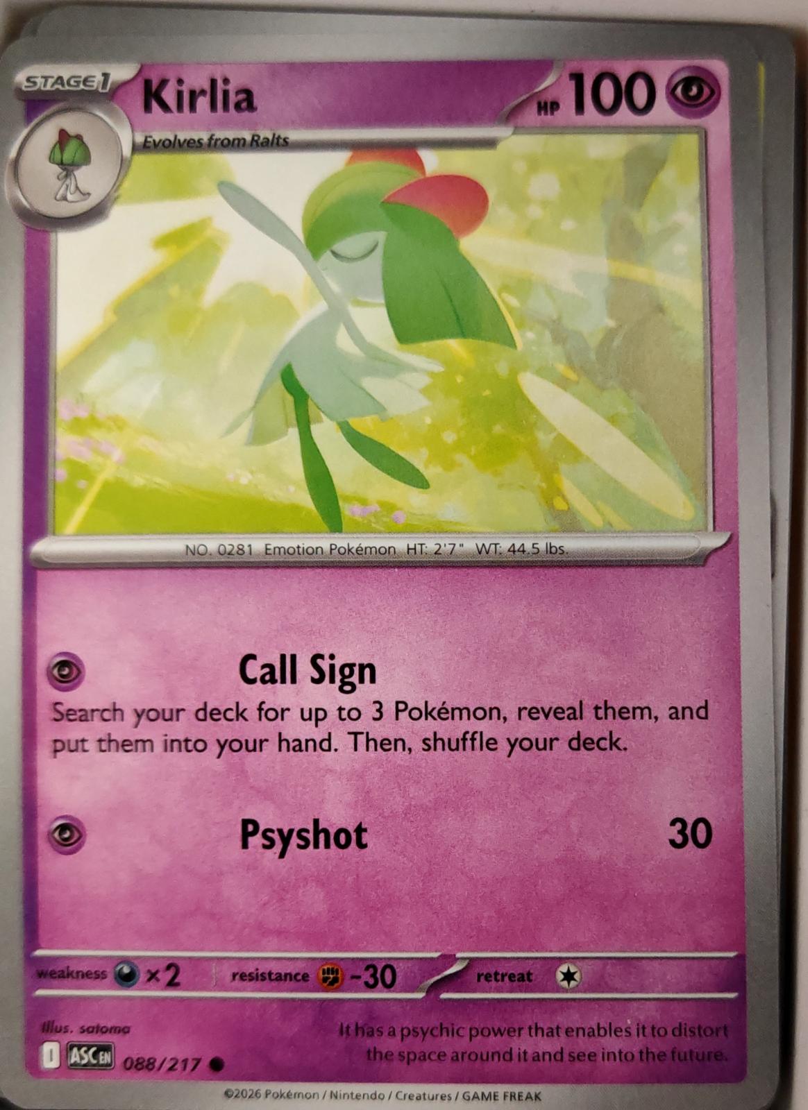 Kirlia - 088/217 - - ASCENDED HEROES - Pokemon - Common | AA11-63