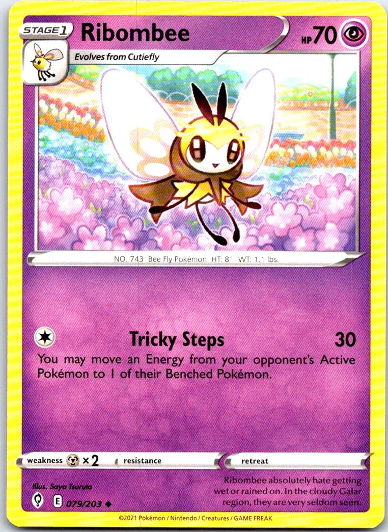 Ribombee - 079/203 - - EVOLVING SKIES - Pokemon - Uncommon | AB35-29