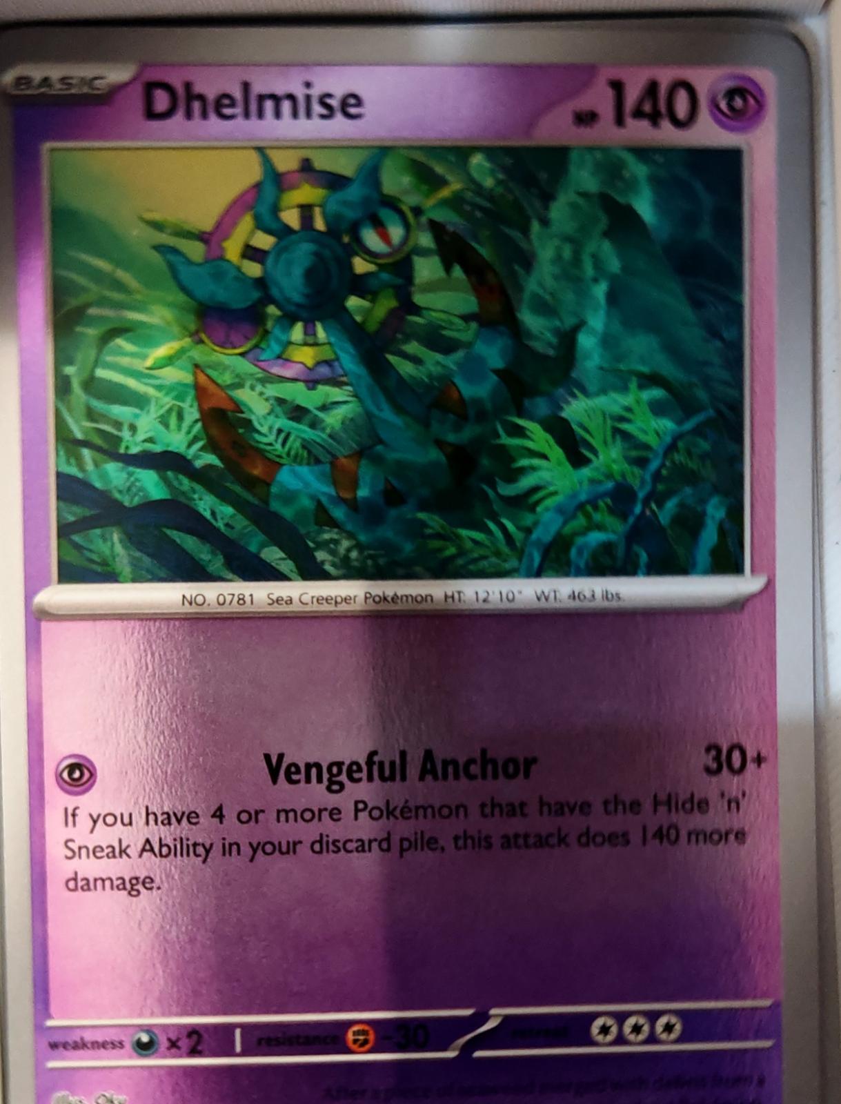 Dhelmise - 039/084 - Reverse Holo - PITCH BLACK - Pokemon - Uncommon | AA72-4