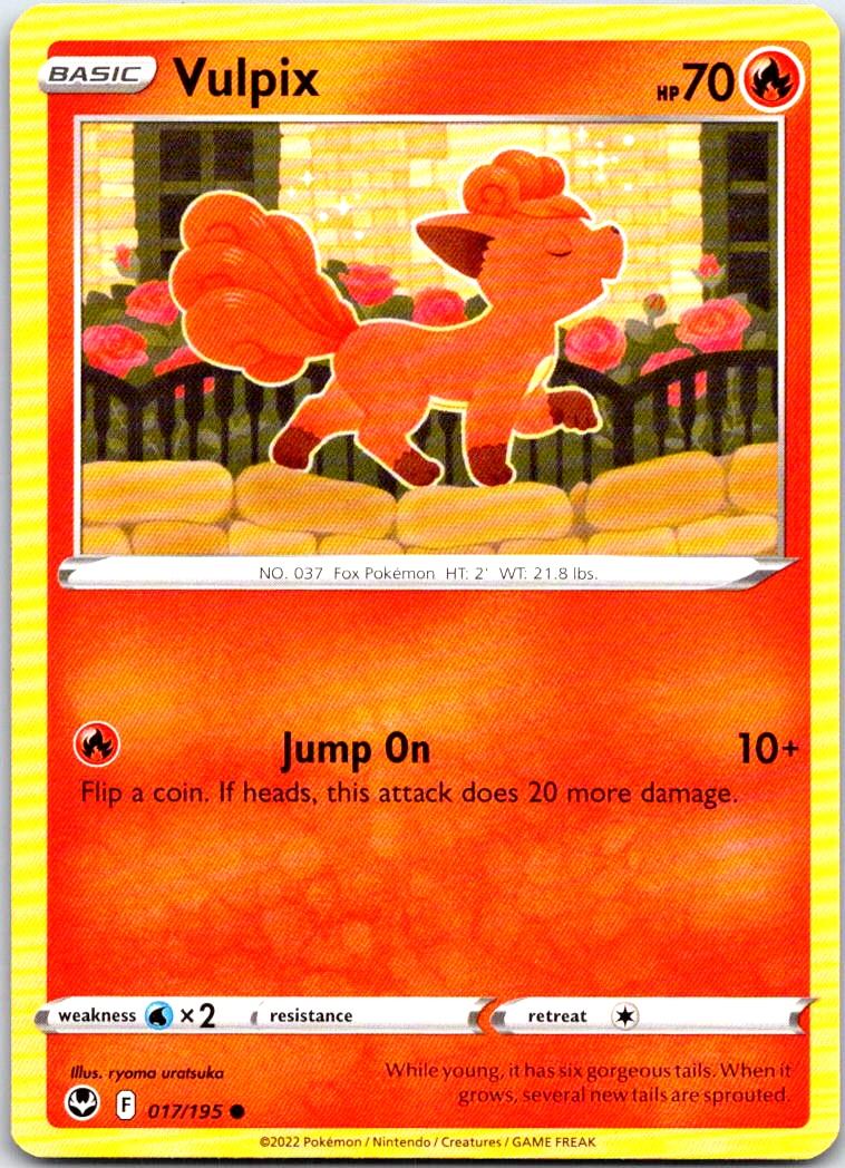 Vulpix - 017/195 - - SILVER TEMPEST - Pokemon - Common | AB47-31