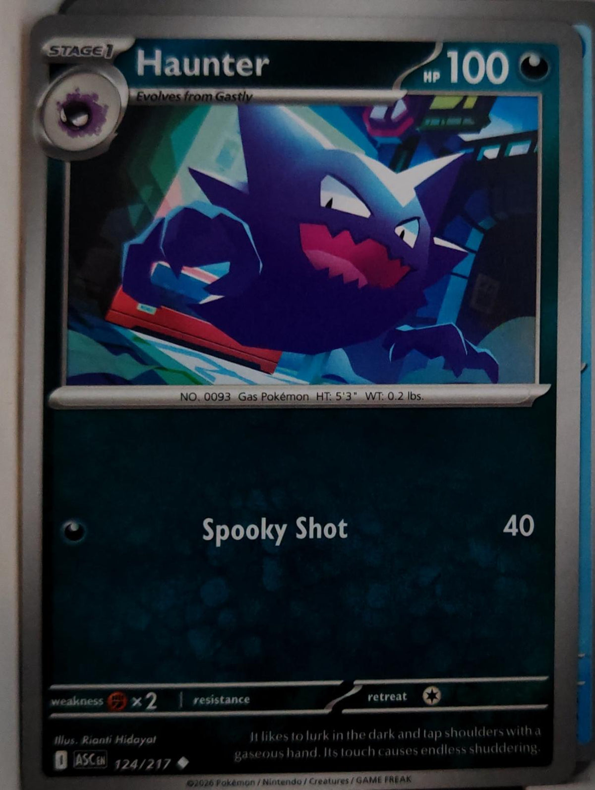 Haunter - 055/094 - - PHANTASMAL FLAMES - Pokemon - Uncommon | AA43-60