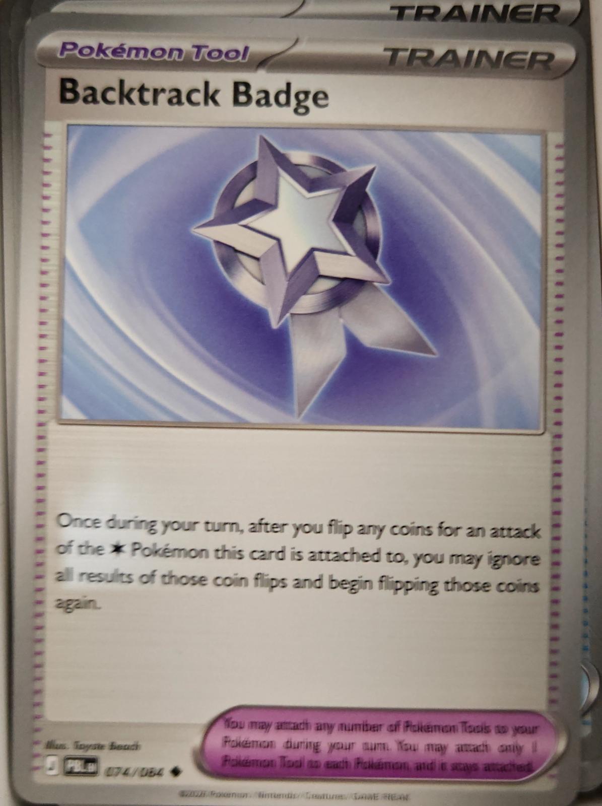 Backtrack Badge - 074/084 - - PITCH BLACK - Pokemon - Uncommon | AA15-77
