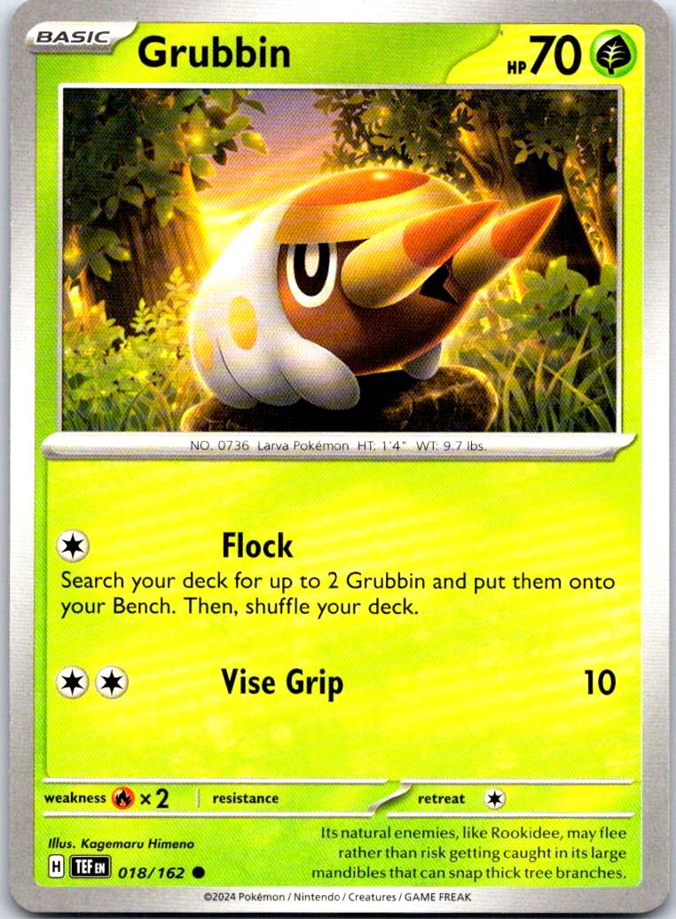 Grubbin - 018/162 - - TEMPORAL FORCES - Pokemon - Common | AB27-27