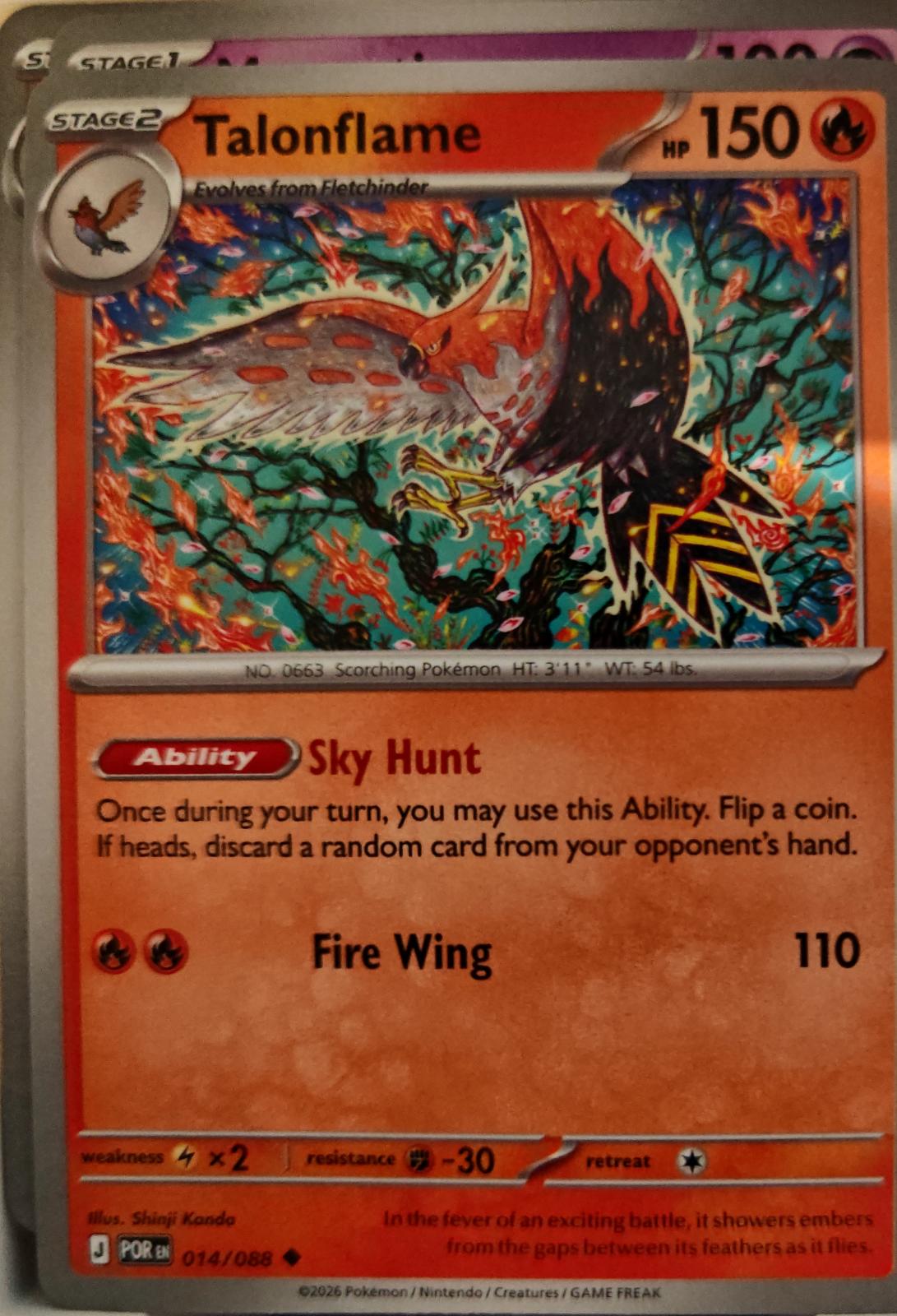 Talonflame - 014/088 - - PERFECT ORDER - Pokemon - Uncommon | AA01-93