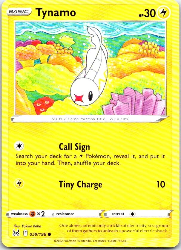 Tynamo - 059/196 - - LOST ORIGIN - Pokemon - Common | AC10-43