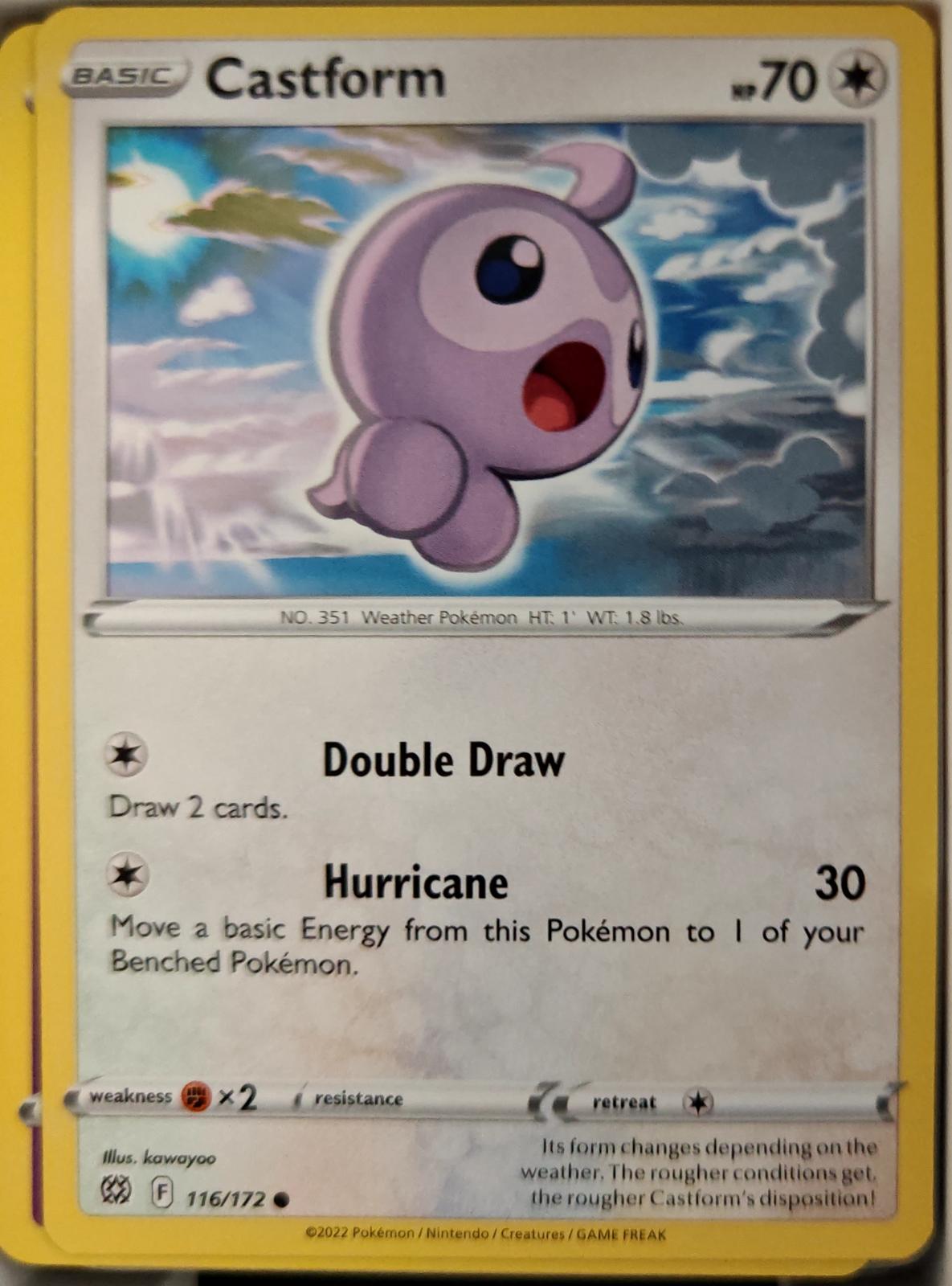 Castform - 116/172 - - BRILLIANT STARS - Pokemon - Common | AA23-48