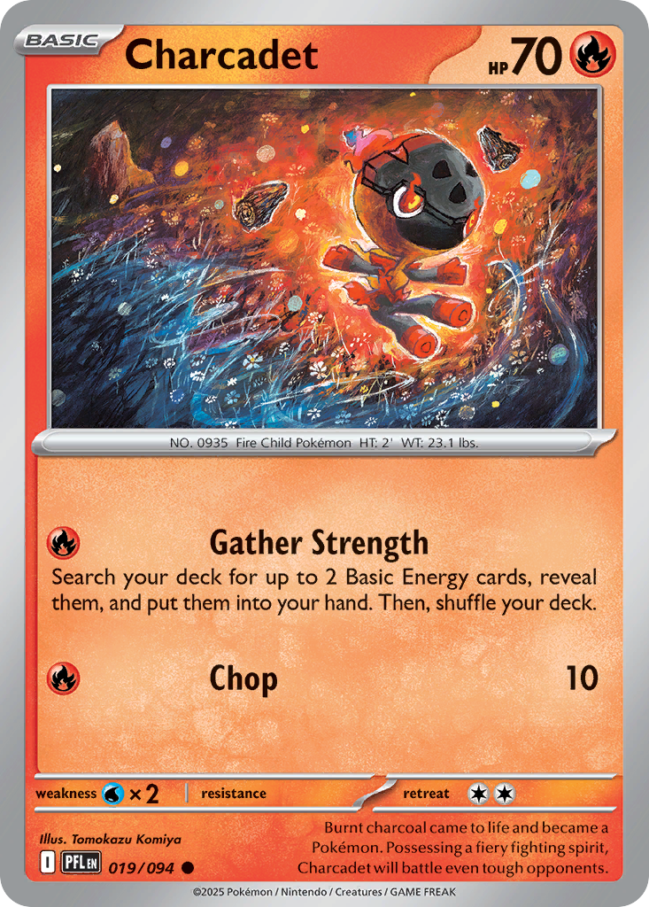 Charcadet - 019/094 - - PHANTASMAL FLAMES - Pokemon - Common | AA07-23