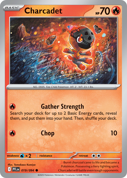Charcadet - 019/094 - - PHANTASMAL FLAMES - Pokemon - Common | AA27-13