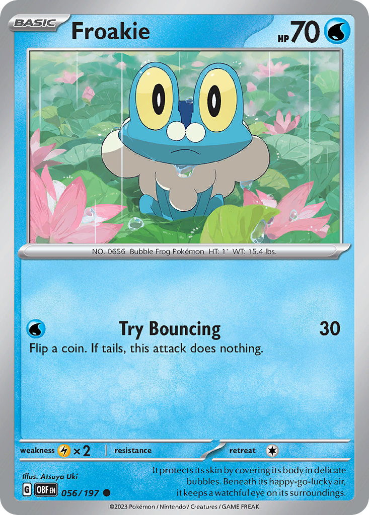 Froakie - 056/197 - - OBSIDIAN FLAMES - Pokemon - Common | AA10-91