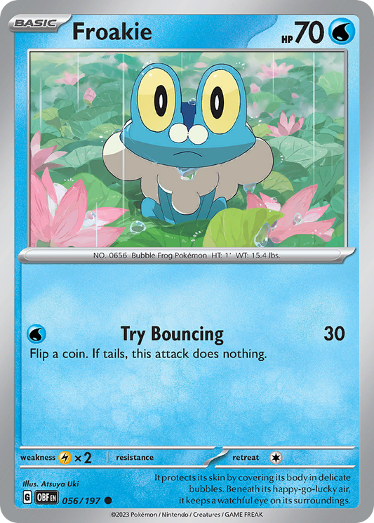 Froakie - 056/197 - - OBSIDIAN FLAMES - Pokemon - Common | AA50-45