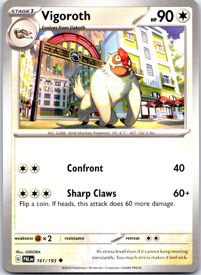Vigoroth - 161/193 - - PALDEA EVOLVED - Pokemon - Uncommon | AB68-23