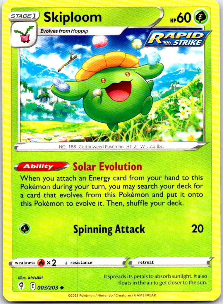 Skiploom - 003/203 - - EVOLVING SKIES - Pokemon - Uncommon | AB35-27