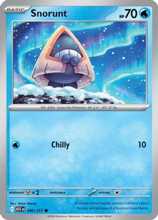 Snorunt - 046/217 - - ASCENDED HEROES - Pokemon - Common | AA11-94