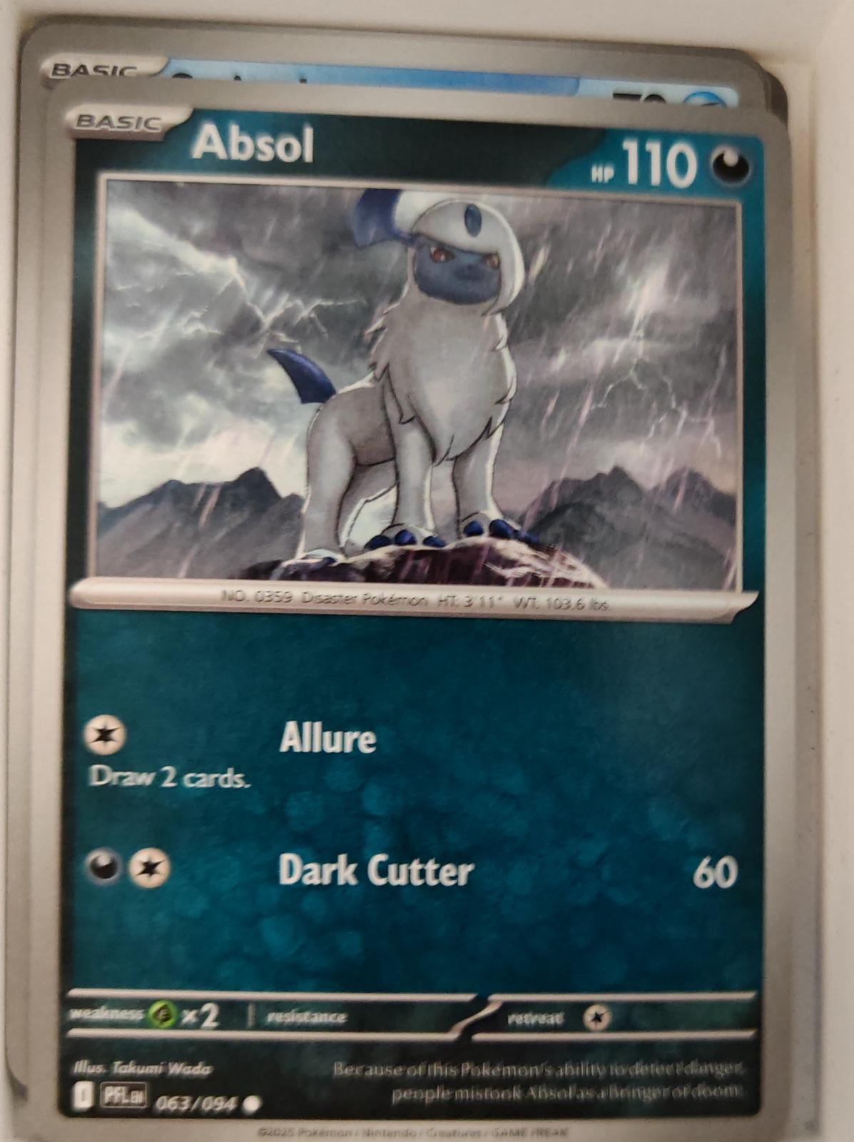 Absol - 063/094 - - PHANTASMAL FLAMES - Pokemon - Common | AA27-12