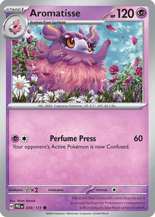 Aromatisse - 039/131 - - PRISMATIC EVOLUTIONS - Pokemon - Common | AA83-36