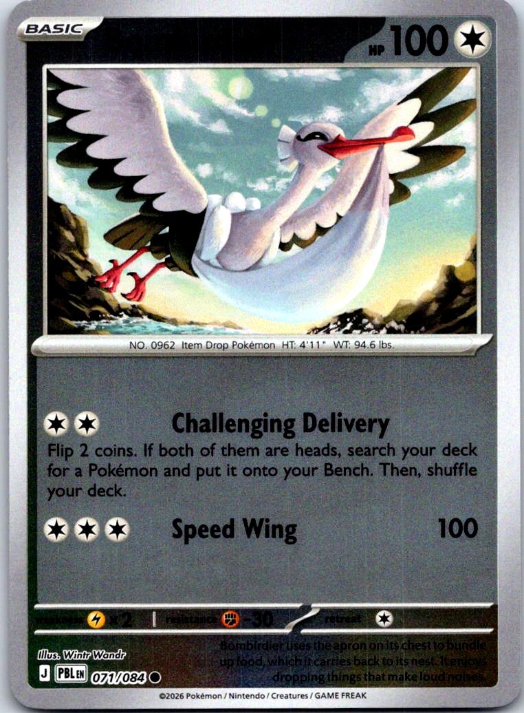 Bombirdier - 071/084 - Reverse Holo - PITCH BLACK - Pokemon - Common | AA124-30