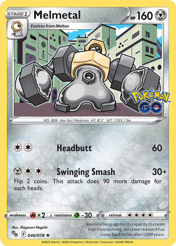 Melmetal - 046/078 - Holo - POKEMON GO - Pokemon - Rare | AA120-3