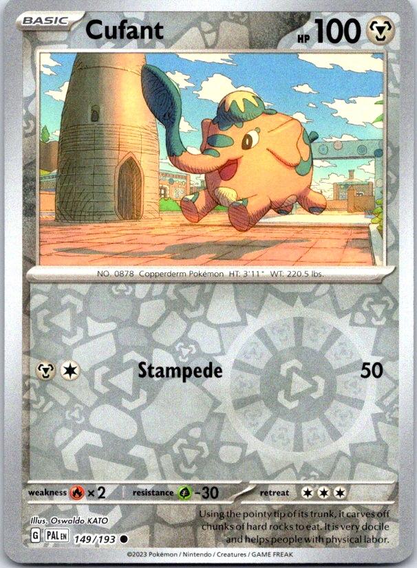 Cufant - 149/193 - Reverse Holo - PALDEA EVOLVED - Pokemon - Common | AC11-17