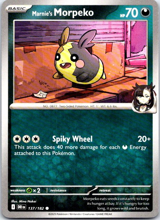 Marnie's Morpeko - 137/182 - - DESTINED RIVALS - Pokemon - Common | AC07-16