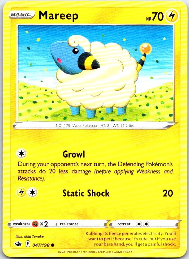 Mareep - 047/198 - - CHILLING REIGN - Pokemon - Common | AC17-18