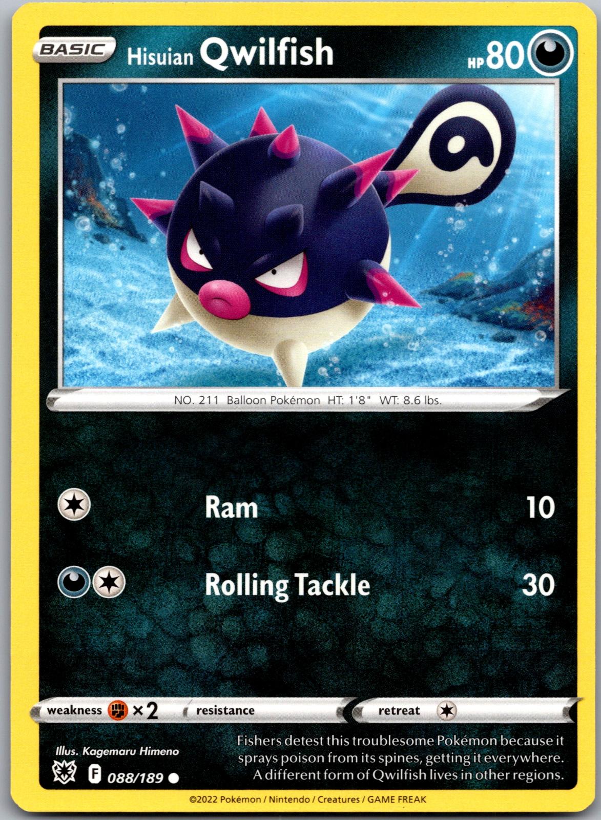 Hisuian Qwilfish - 088/189 - - ASTRAL RADIANCE - Pokemon - Common | AA89-15