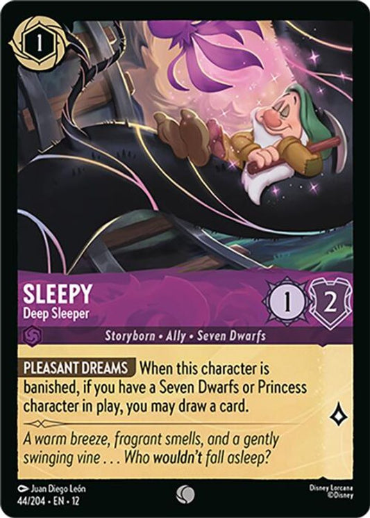 Sleepy - Deep Sleeper - 44/204 - - WILDS UNKNOWN - Lorcana - Common | LAA01-23