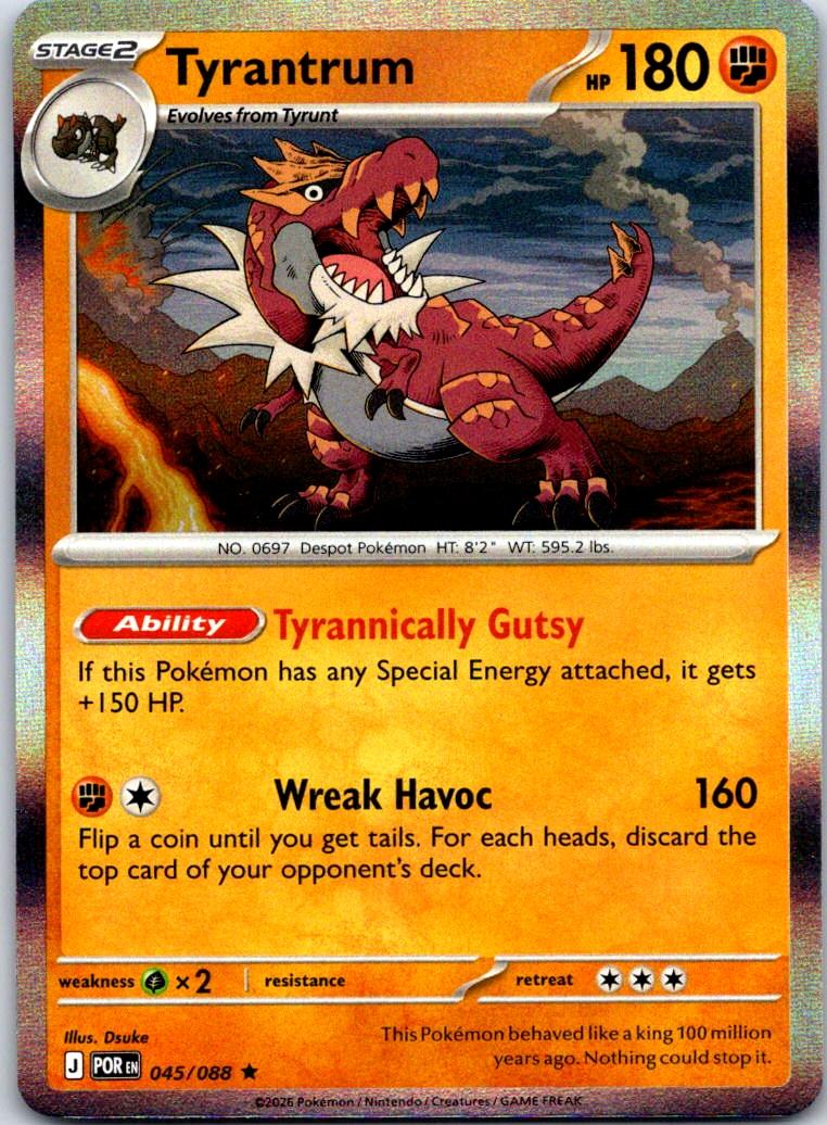 Tyrantrum - 045/088 - Holo - PERFECT ORDER - Pokemon - Rare | AB07-21