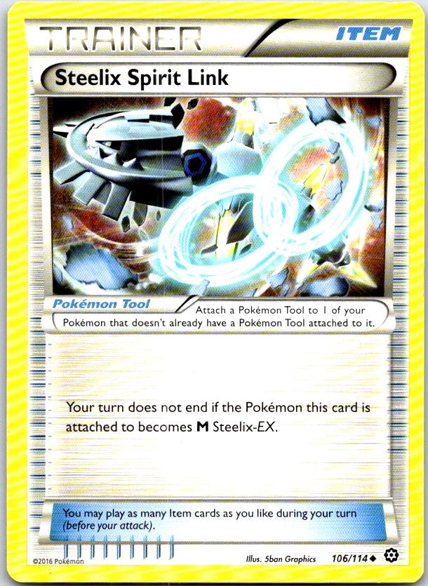 Steelix Spirit Link - 106/114 - - STEAM SIEGE - Pokemon - Uncommon | AC22-30