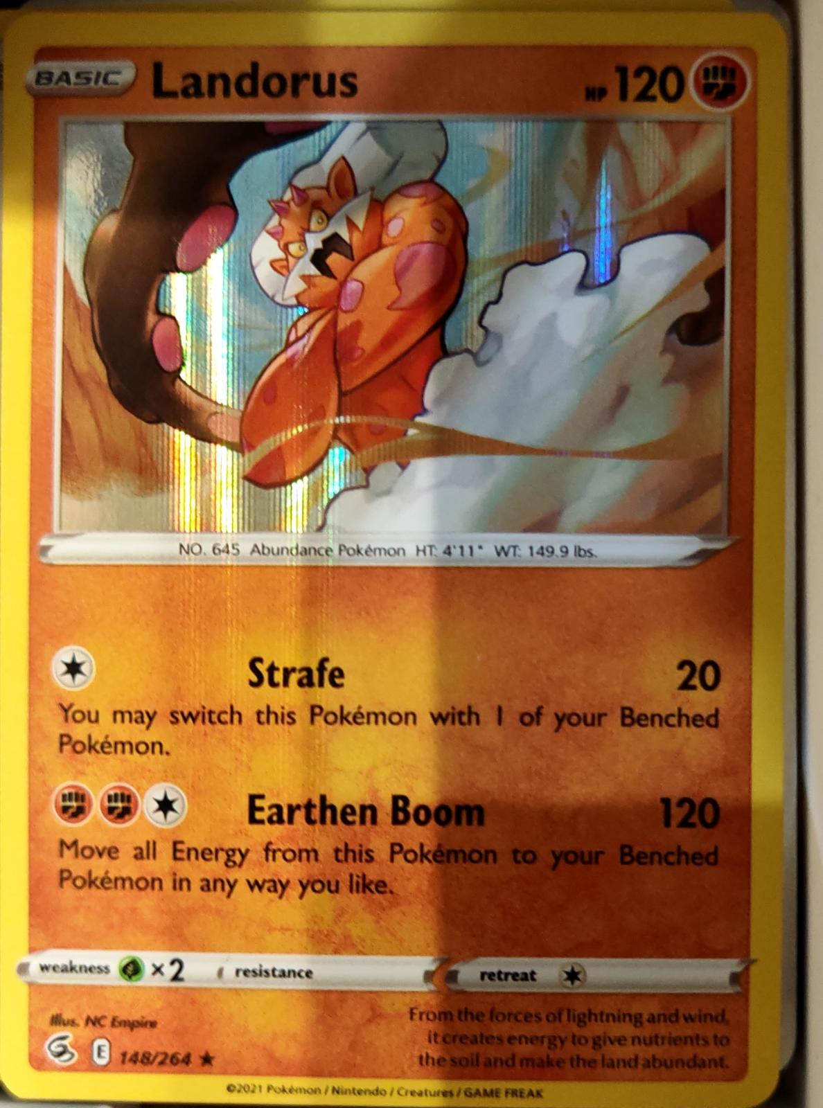Landorus - 148/264 - Holo - FUSION STRIKE - Pokemon - Rare | AA72-48