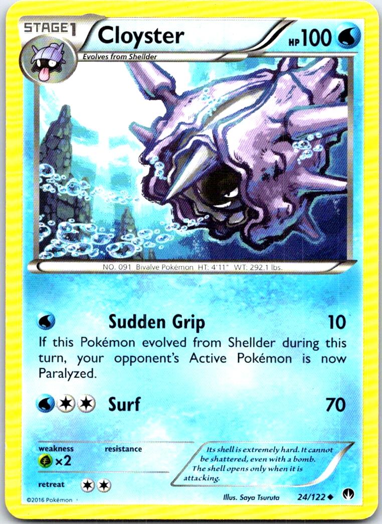 Cloyster - 24/122 - - BREAKPOINT - Pokemon - Uncommon | AB62-20