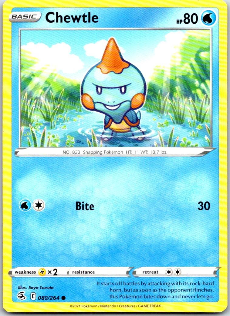 Chewtle - 080/264 - - FUSION STRIKE - Pokemon - Common | AB10-44