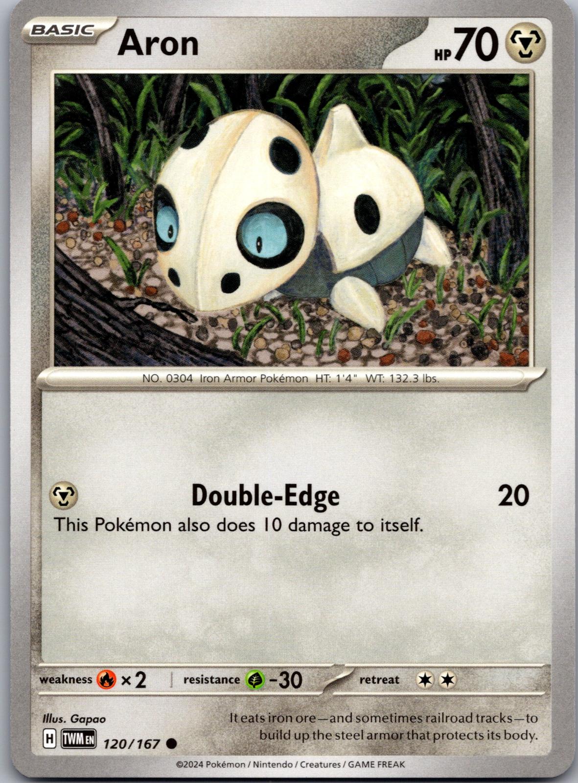 Aron - 120/167 - - TWILIGHT MASQUERADE - Pokemon - Common | AA87-6