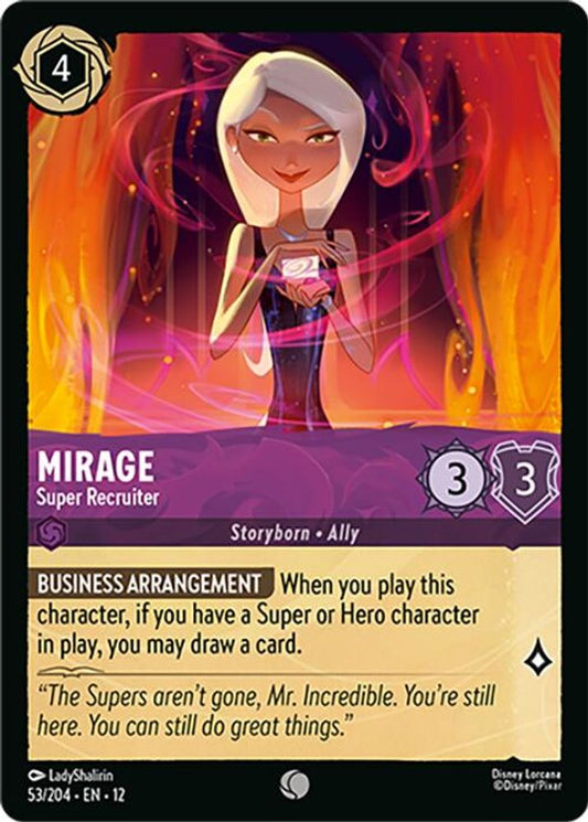 Mirage - Super Recruiter - 53/204 - - WILDS UNKNOWN - Lorcana - | LAA01-78