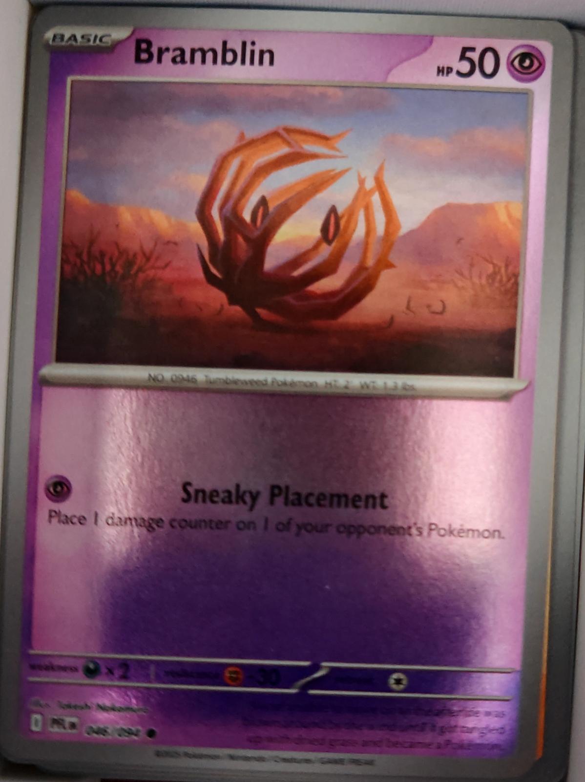 Bramblin - 046/094 - Reverse Holo - PHANTASMAL FLAMES - Pokemon - | AA56-38
