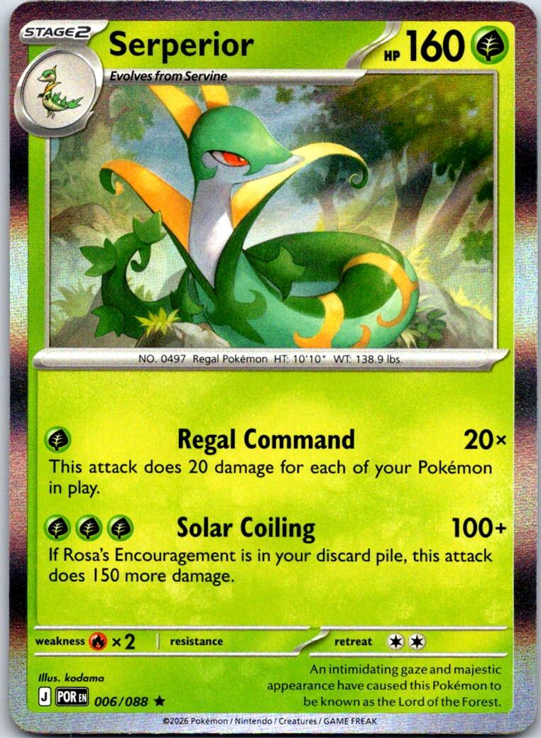 Serperior - 006/088 - Holo - PERFECT ORDER - Pokemon - Rare | AB07-23