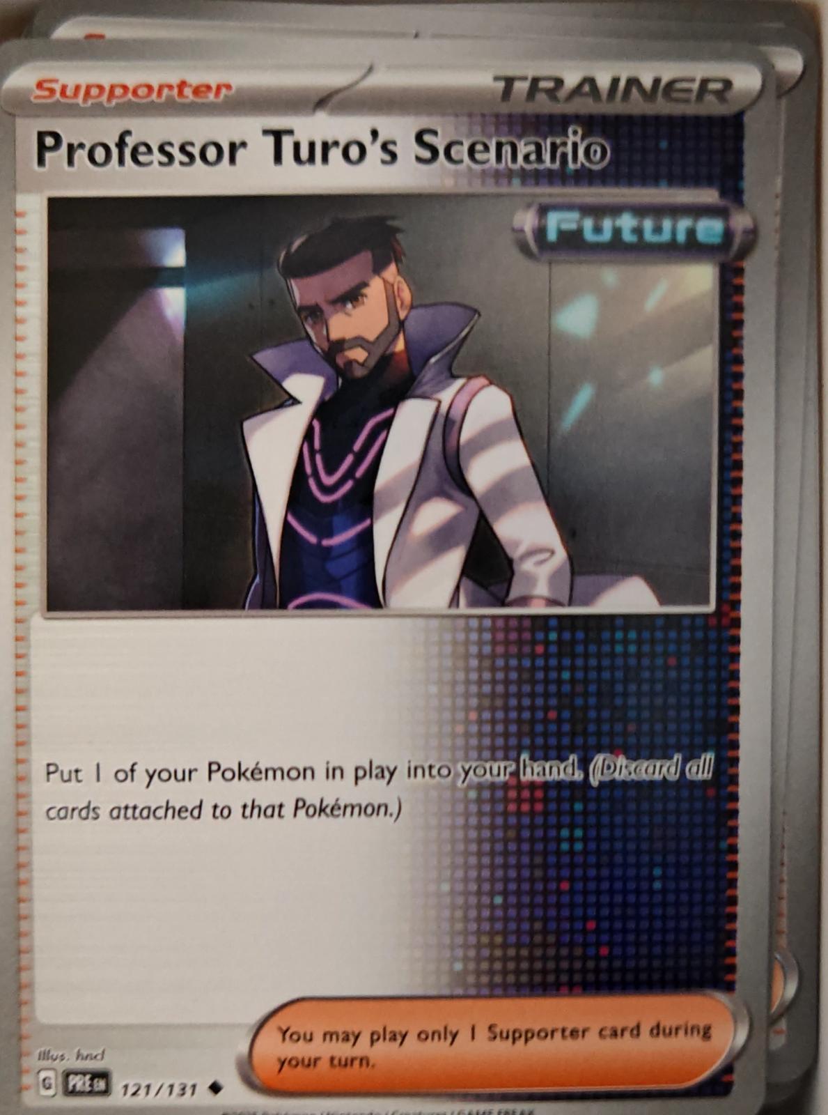 Professor Turo's Scenario - 121/131 - - PRISMATIC EVOLUTIONS - Pokemon - | AA29-31
