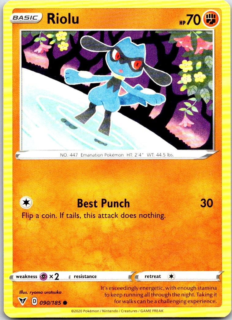 Riolu - 090/185 - - VIVID VOLTAGE - Pokemon - Common | AB09-4