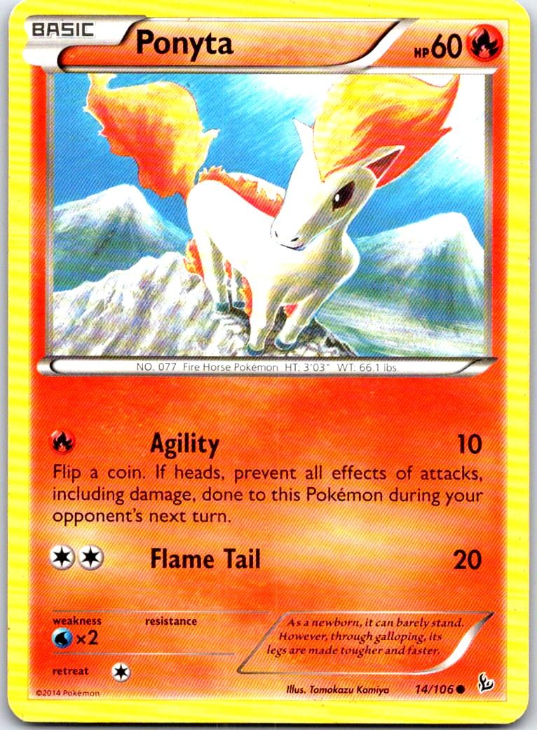 Ponyta - 14/106 - - FLASHFIRE - Pokemon - Common | AB64-40