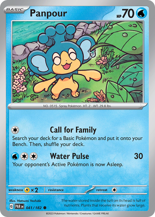 Panpour - 041/182 - - PARADOX RIFT - Pokemon - Common | AA39-15