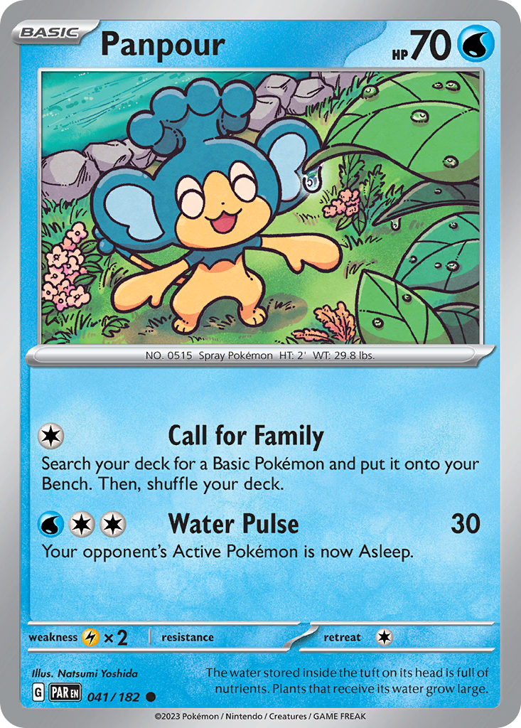 Panpour - 041/182 - - PARADOX RIFT - Pokemon - Common | AA41-35